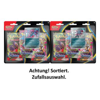 Pokemon ME02 Fatale Flammen 3-er Blister Deutsch