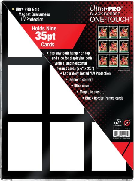 UP 35PT 9-CARD BLACK BORDER UV ONE-TOUCH MAGNETIC