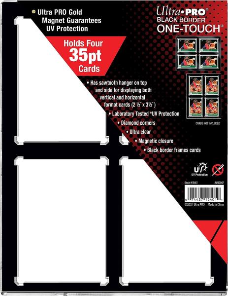 UP 35PT 4-CARD BLACK BORDER UV ONE-TOUCH MAGNETIC