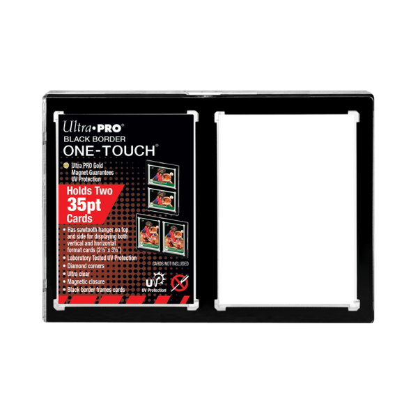 UP 2-CARD BLACK BORDER ONE-TOUCH MAGNETIC