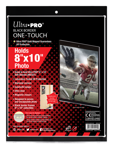 UP 8" x 10" Black Border ONE-TOUCH Magnetic Holder