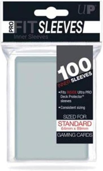 UP SLEEVES PRO-FIT CARD CLEAR (100 SLEEVES)