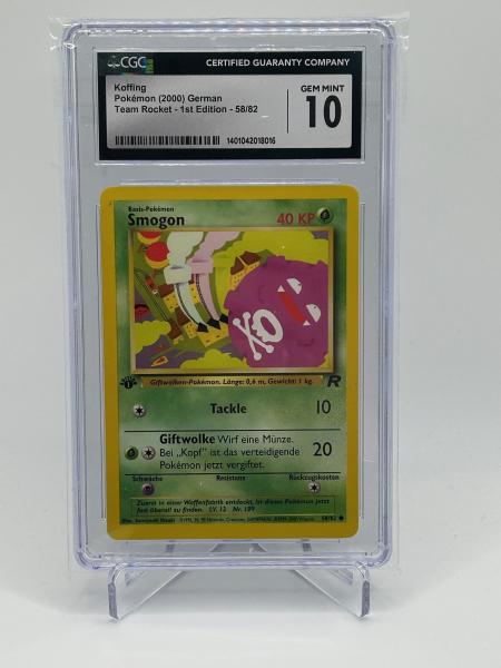 Smogon Team Rocket 1ED 67/82 CGC 10 German