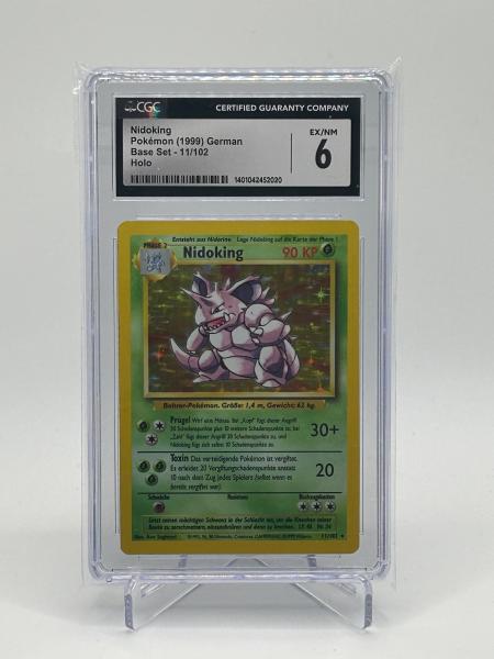 Nidoking Base Set Holo CGC 6 German