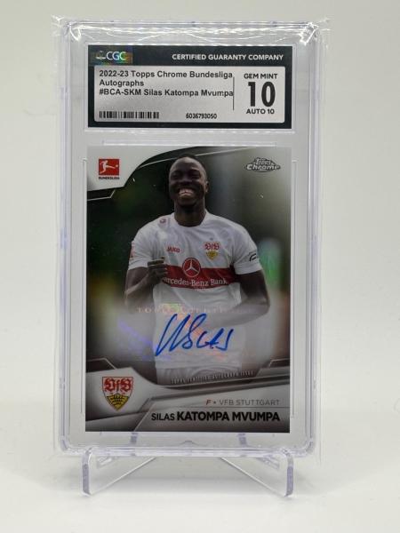 2022/23 Topps Chrome Bundesliga SIlas Katompa Mwumpa CGC 10