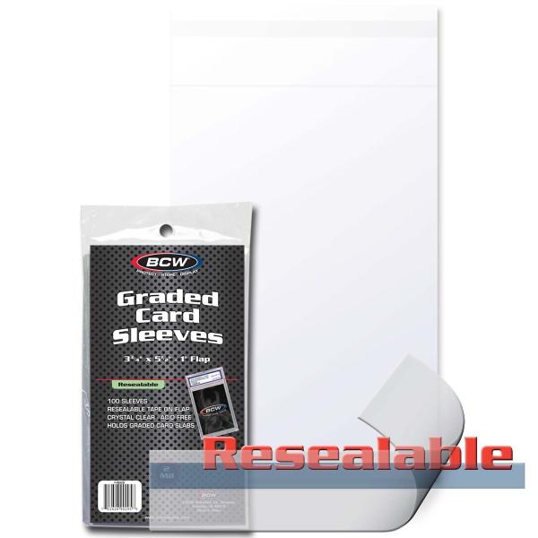 BCW Graded Card Sleeves Resealable